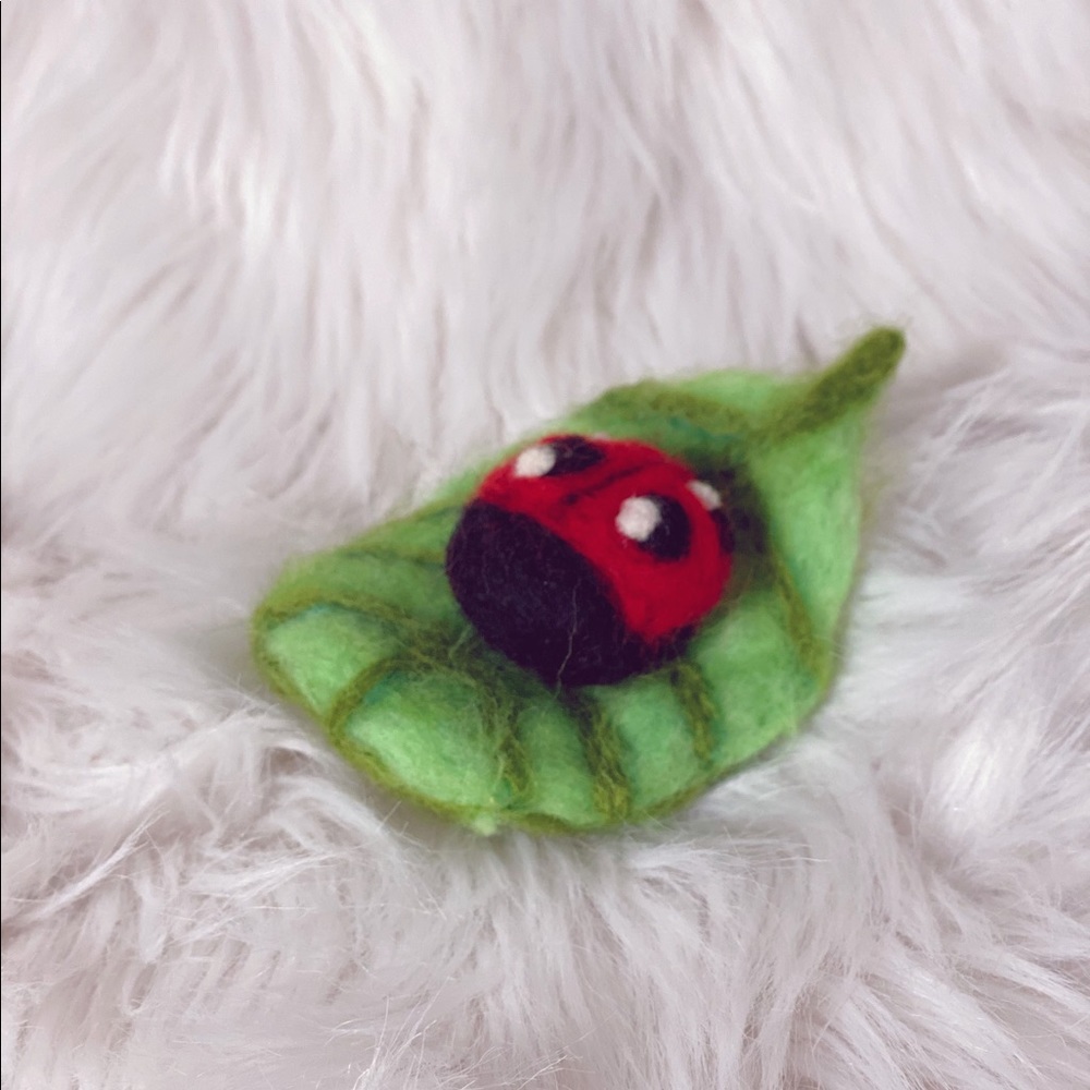 Ladybug pin cushion